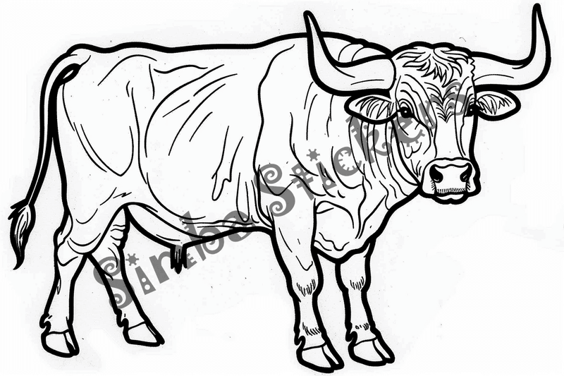 Colouring pages, bundle of cattle, 50 images