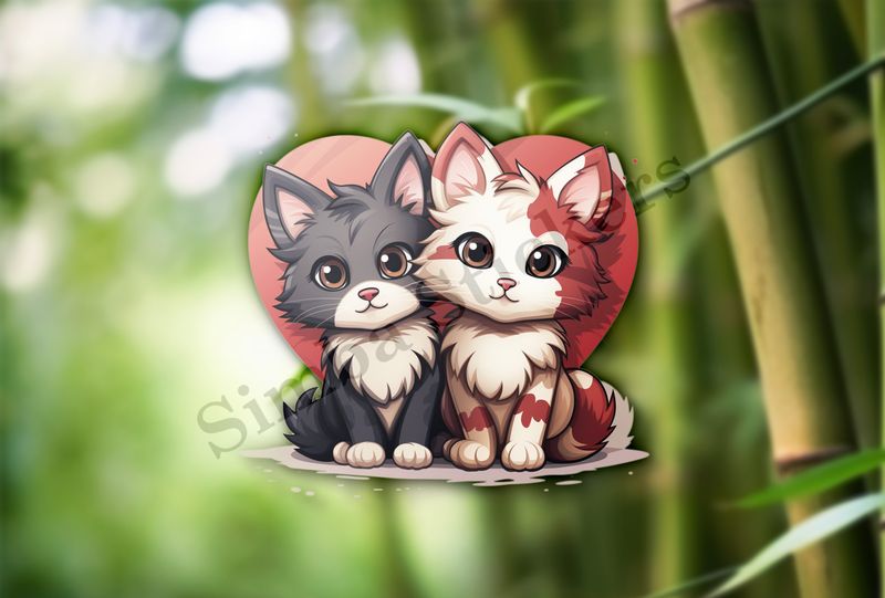 Cats in love