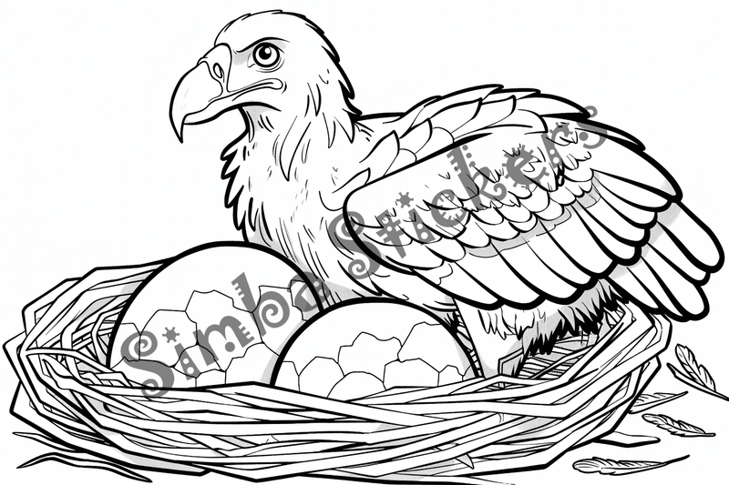 Colouring pages, bundle of vultures, 50 images, kqxcna