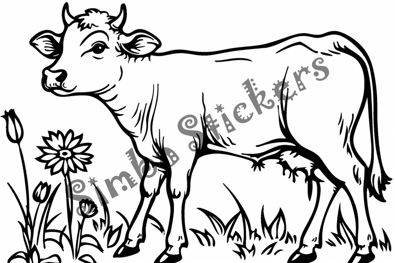 Colouring pages, bundle of cattle, 25 images