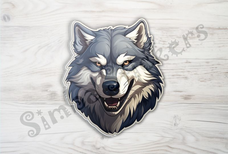 Wolf looking fierce