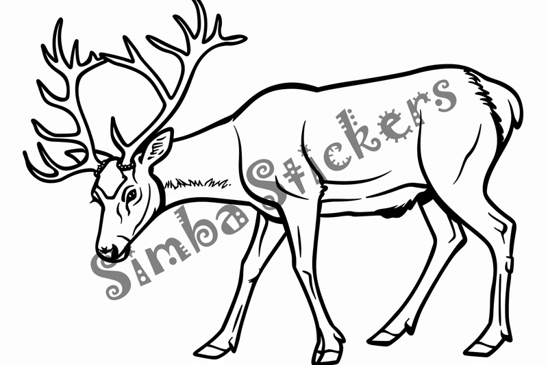 Colouring pages, bundle of elks, 25 images