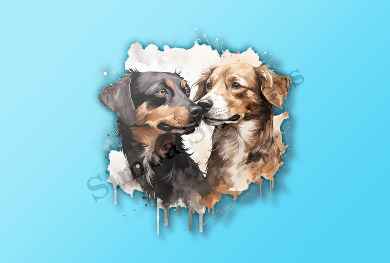Dogs nose-to-nose