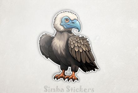 Vulture with blue beak, axdnkh