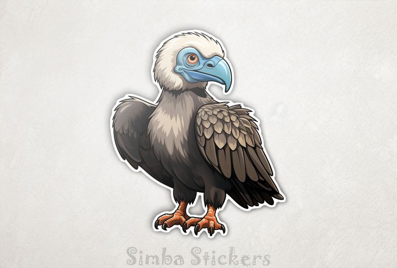 Vulture with blue beak, axdnkh