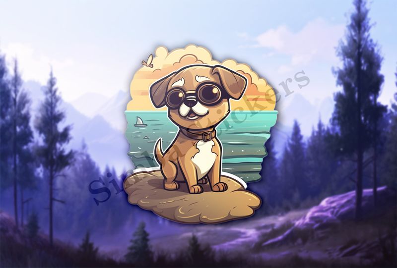 Dog on the beach