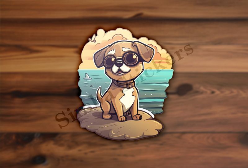 Dog on the beach