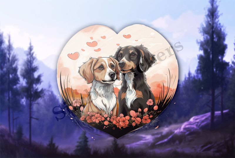 Dogs in love