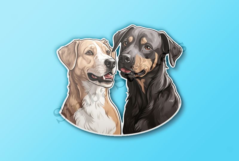 Dogs nose-to-nose