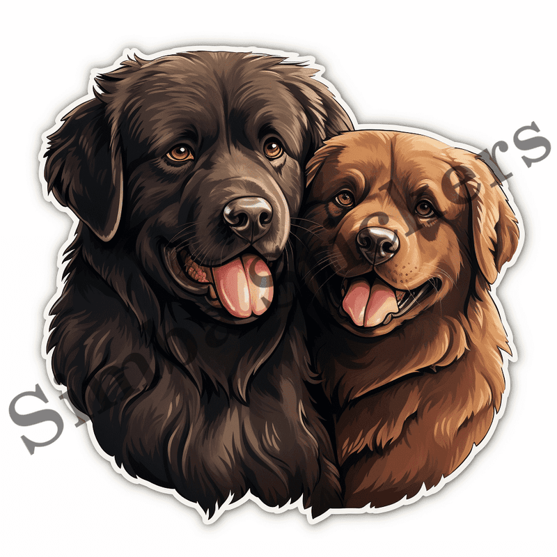 Newfoundland dogs, image set, 10 images