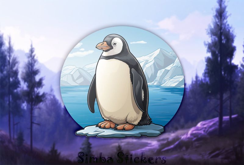 Penguin on ice island, czvdul