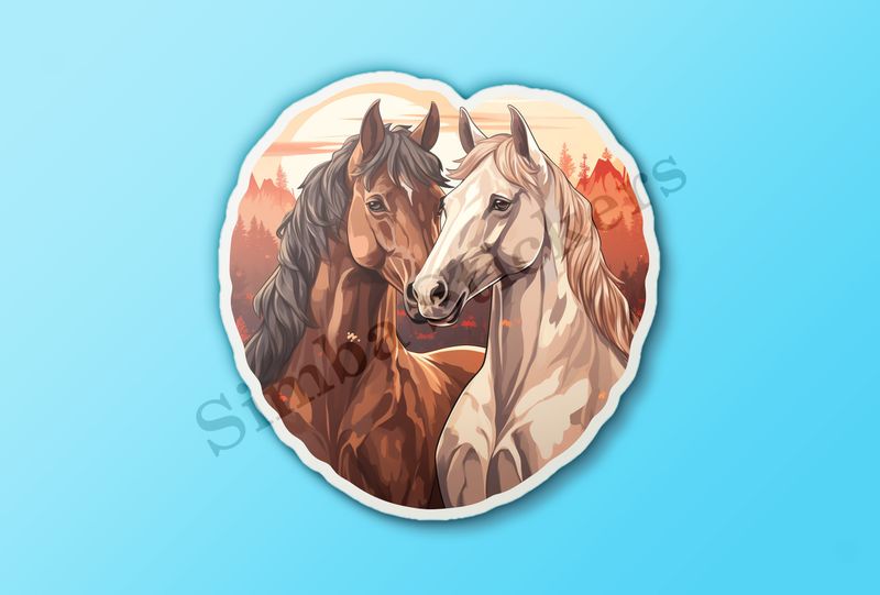 Horses in love