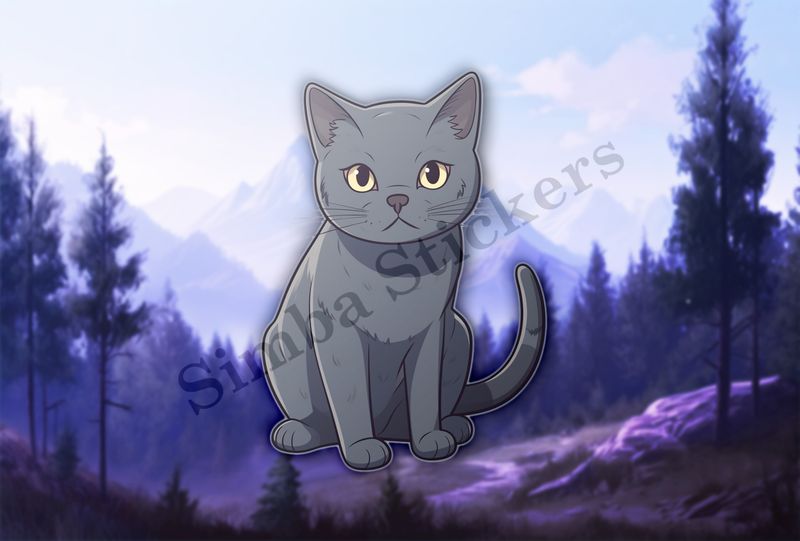 Russian blue cat