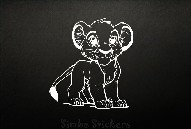 Lion cub looking surprised, outline art, femkgl