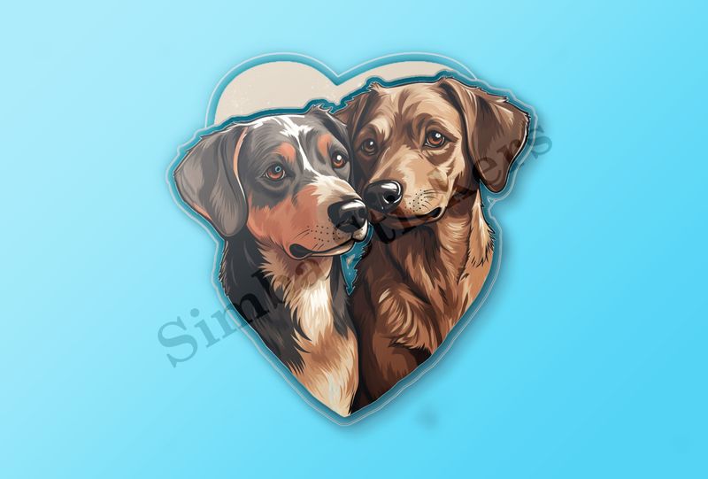 Dogs nose-to-nose