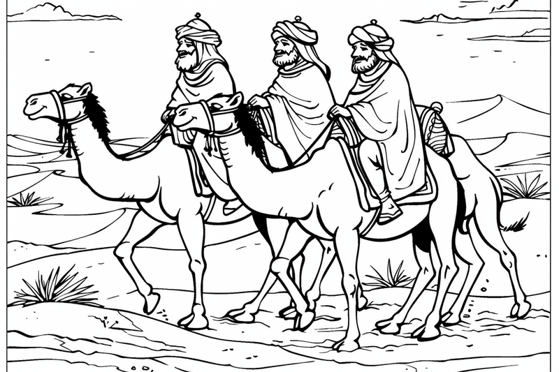 Colouring pages, bundle of Sahara Desert, 25 images 2