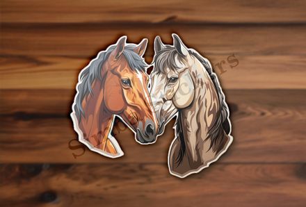 Horses nose-to-nose