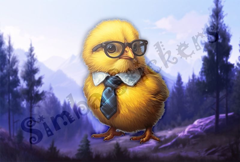 Chick in glasses and nectie looking serious