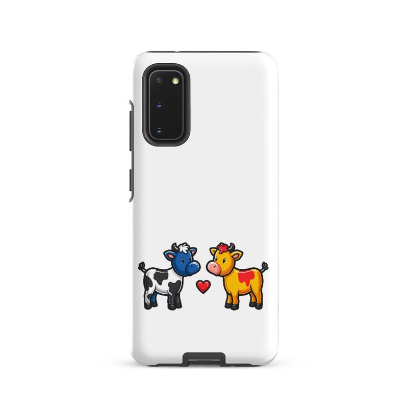 Tough Case for Samsung, Cattle, bull and cow in love, both colourful, zbyzzs