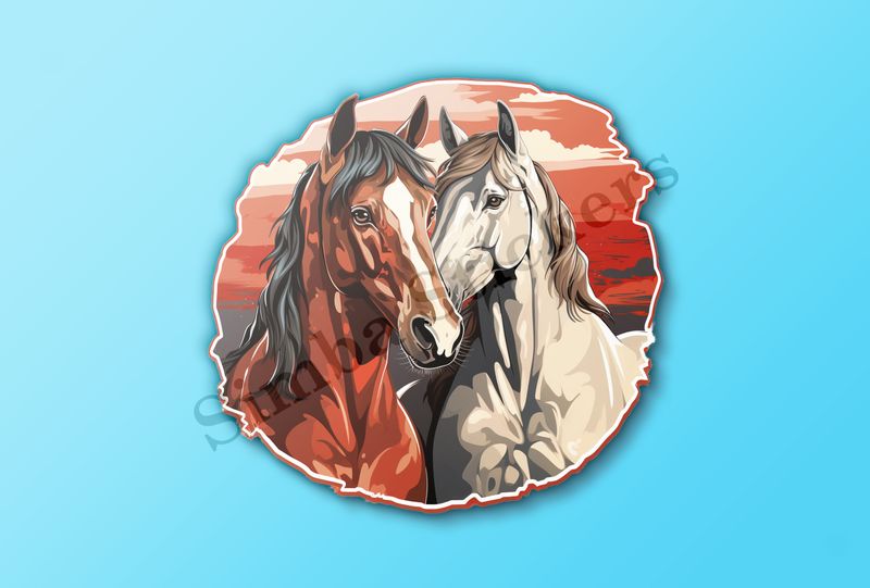 Horses in love