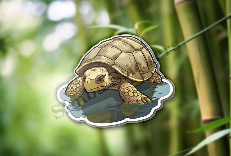 Tortoise in shallow water