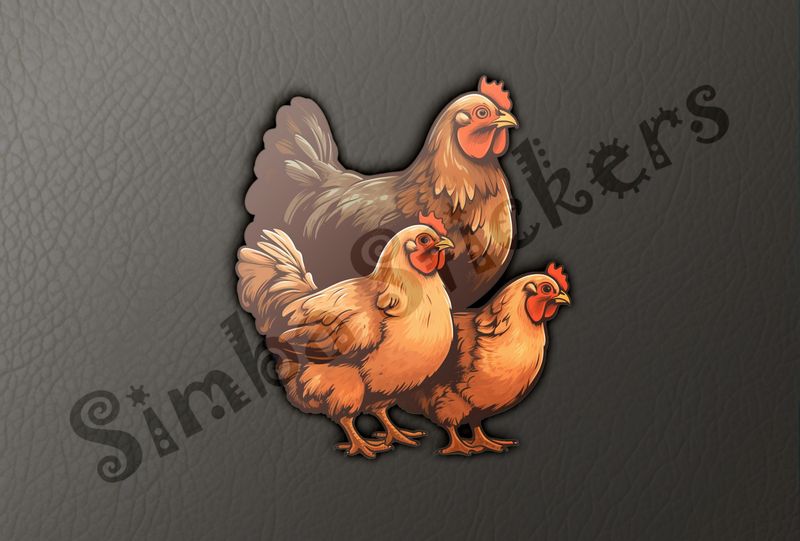 Mother Hen with older chicks