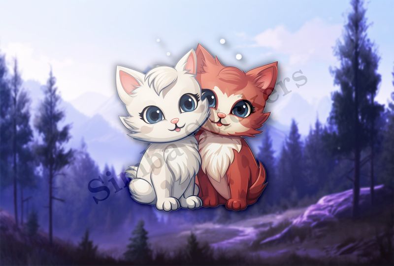 Cats in love