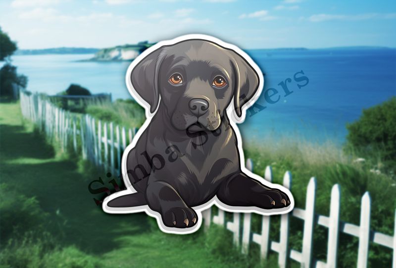 Black labrador puppy dog 