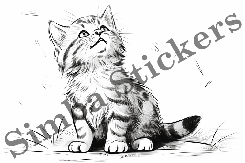 Colouring pages, Bundle of cats, 25 images