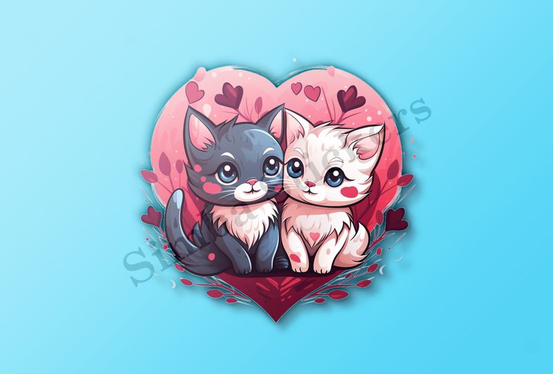 Cats in love
