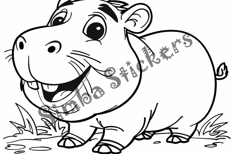 Colouring pages, bundle of capybaras looking cute, 10 images