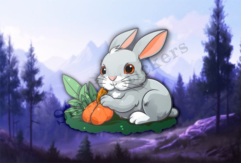Rabbit with carrots