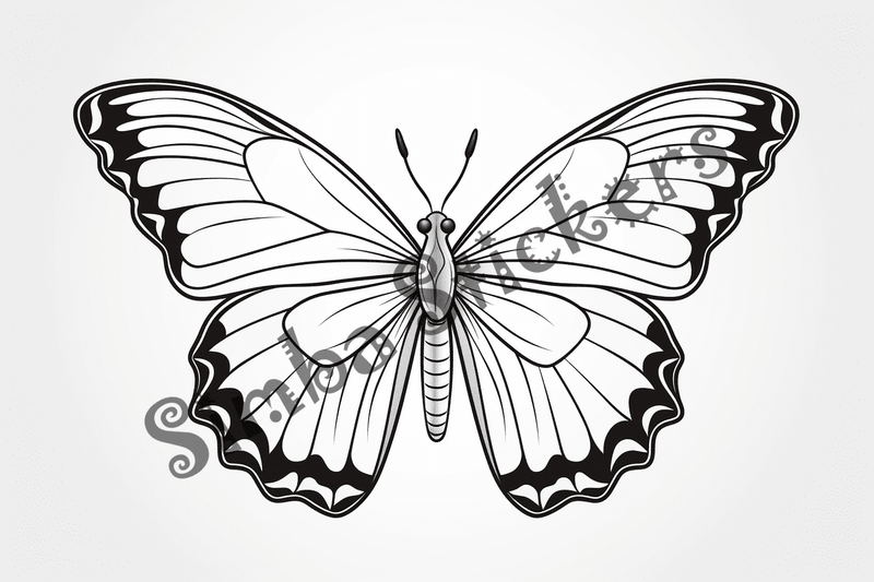 Colouring pages, bundle of butterflies, 50 images 2