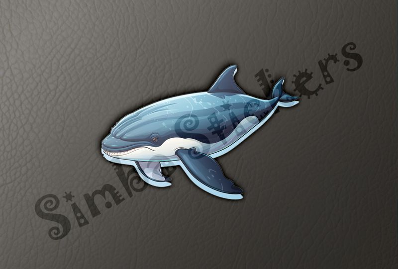 Whale swimming under water