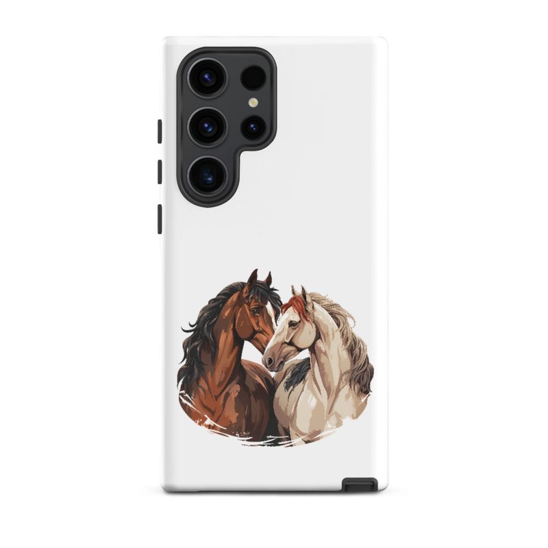 Tough Case for Samsung, Horses nose-to-nose, jbgjpy