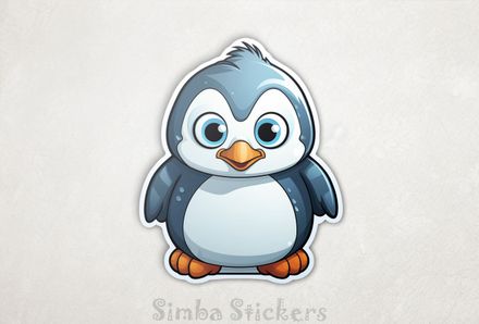Cute baby penguin happy, ihfjha