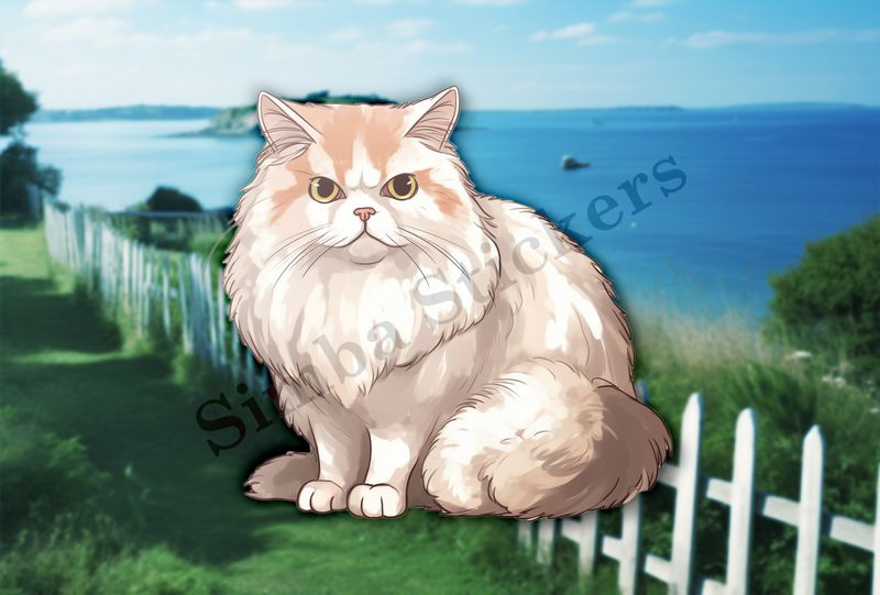 Persian cat, white