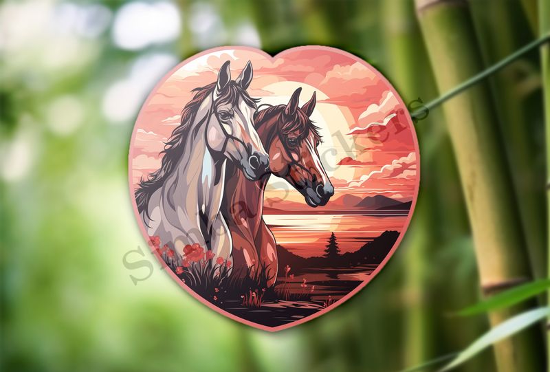 Horses in love
