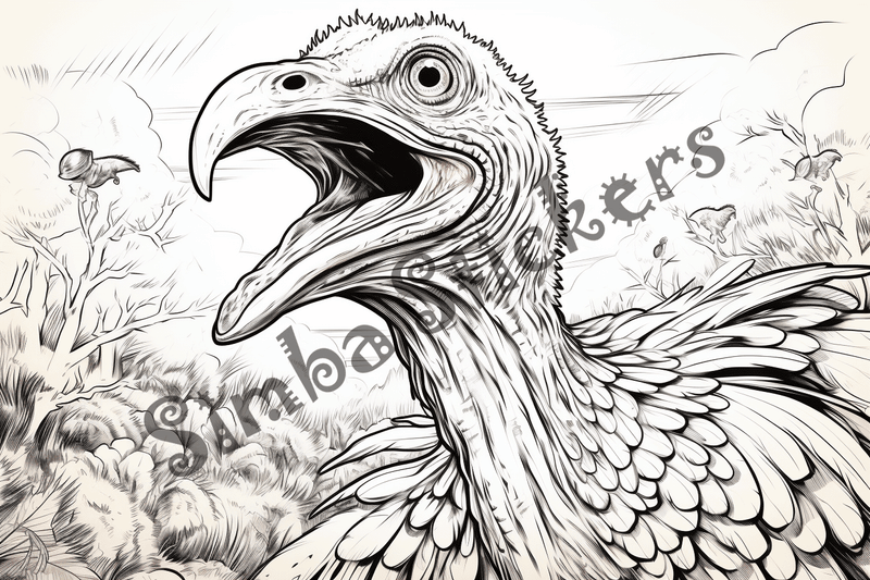 Colouring pages, bundle of individual turkeys, 25 images