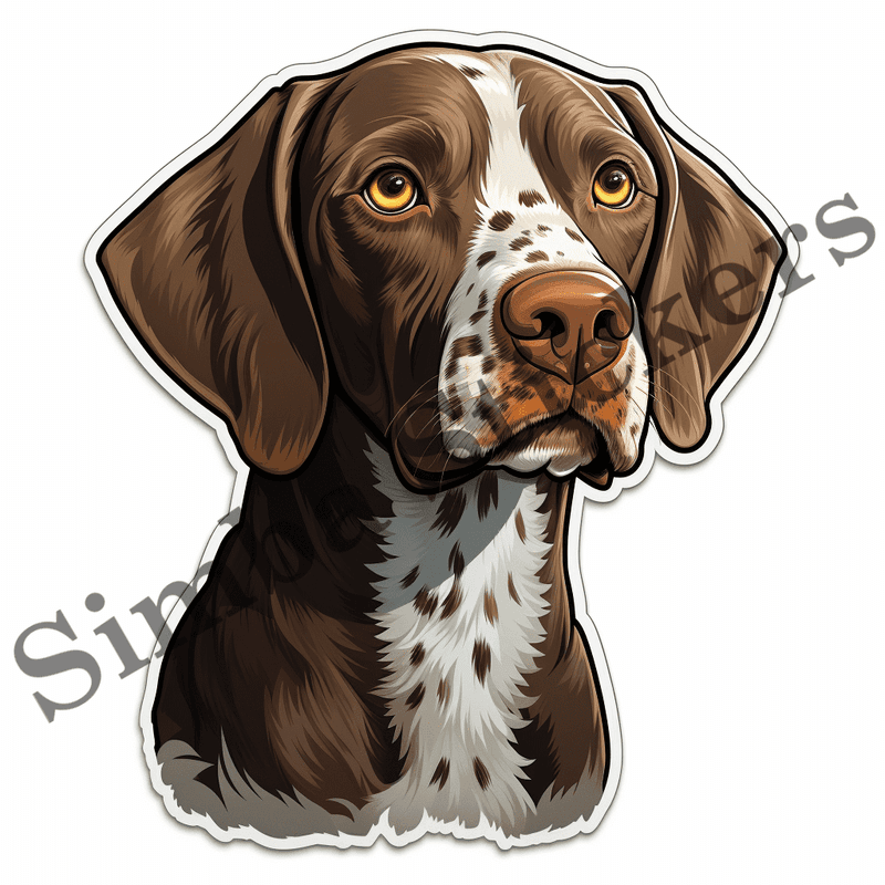 German Shorthaired Pointer dogs, image set, 10 images