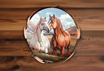 Horses in love