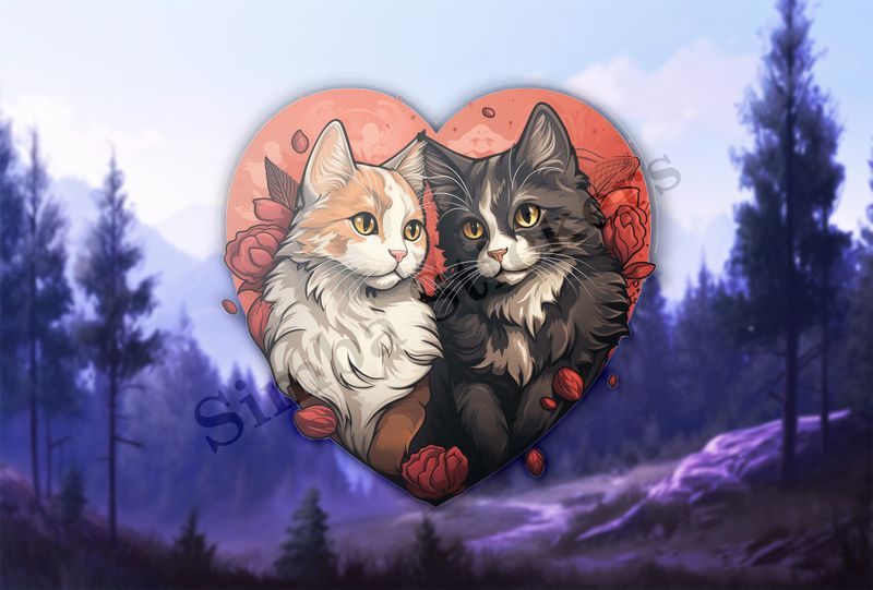 Cats in love