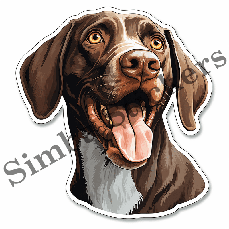 German Shorthaired Pointer dogs, image set, 10 images