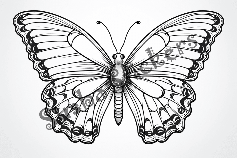 Colouring pages, bundle of butterflies, 50 images 2