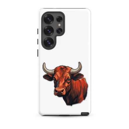 Tough Case for Samsung, Bull face, partial side view, bpor80