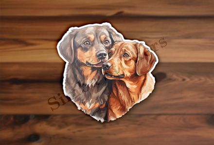 Dogs nose-to-nose