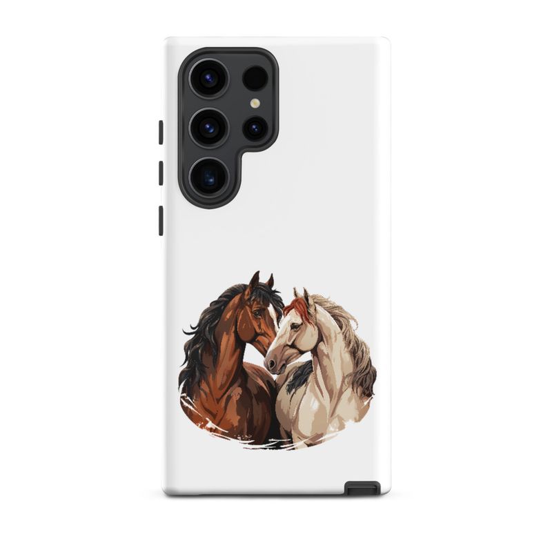 Tough Case for Samsung, Horses nose-to-nose, jbgjpy