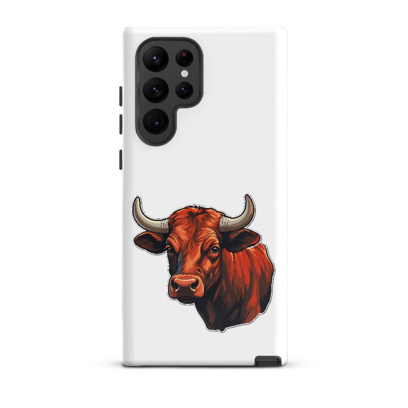 Tough Case for Samsung, Bull face, partial side view, bpor80
