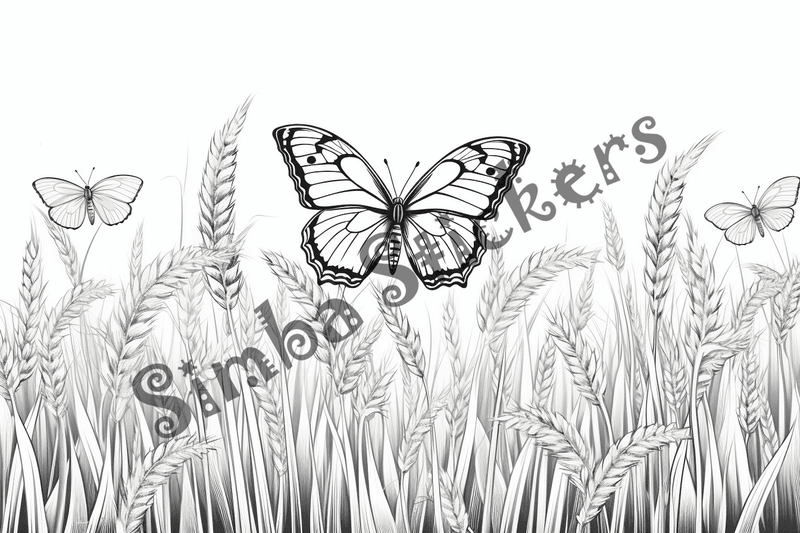 Colouring pages, bundle of butterflies, 50 images