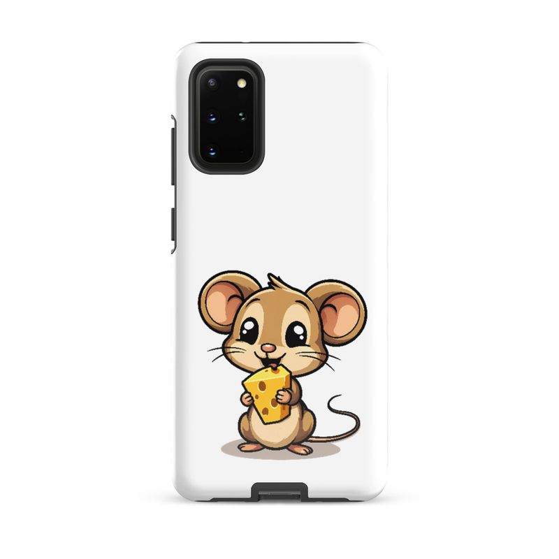Tough Case for Samsung, Small Mouse happily licking large chunk of cheese, pqapy6